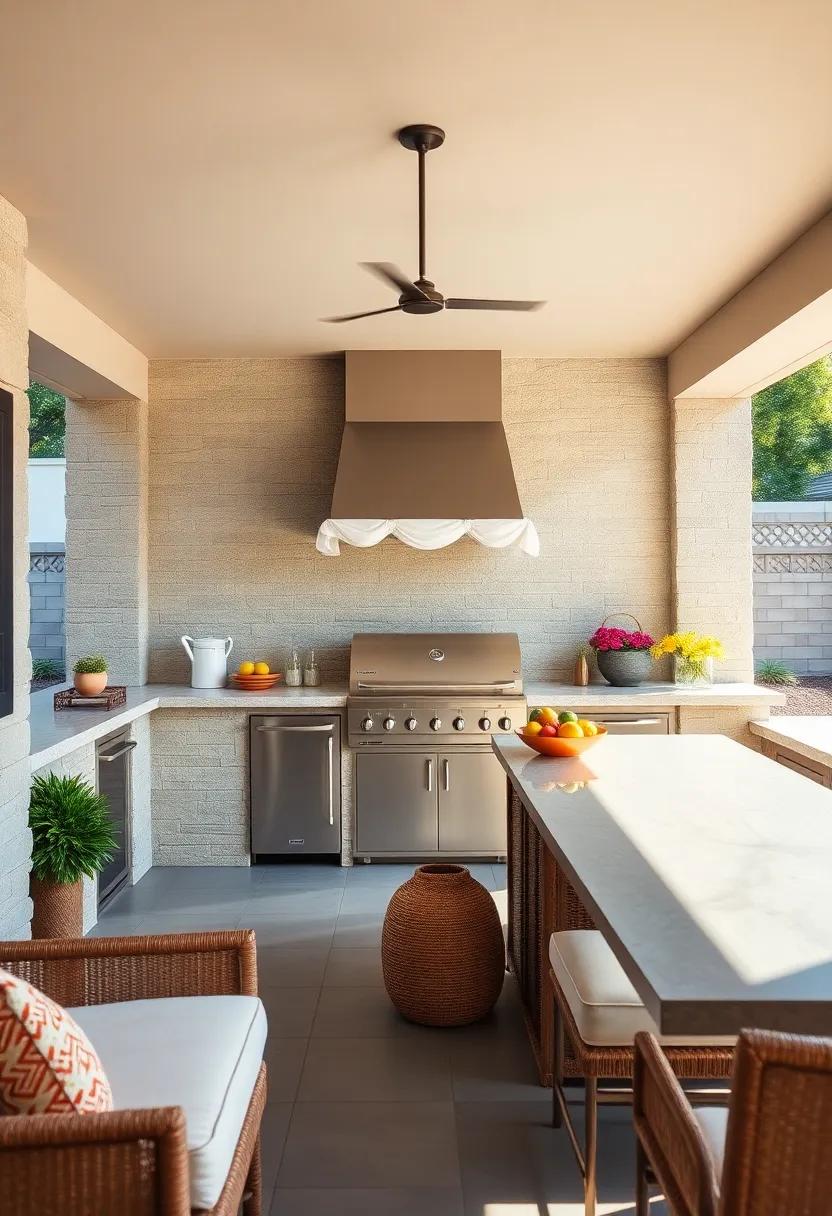 Customizable Cooktop: Incorporate a versatile cooktop that includes burners, ⁢griddles, and steamers for a‌ comprehensive outdoor cooking ​experience