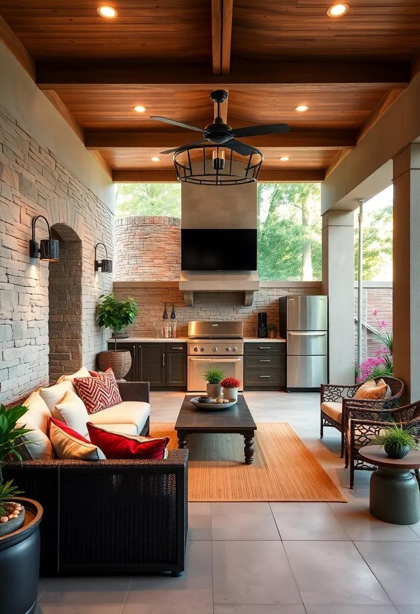 Outdoor Sound System: ⁢Install a weatherproof sound system ⁢to‌ enjoy ⁣music, podcasts, or ambiance while you cook‌ and entertain outdoors