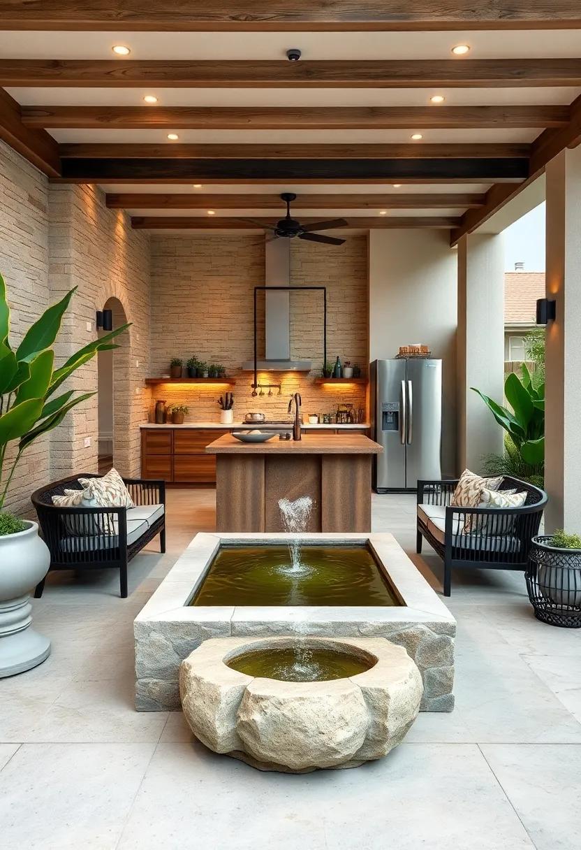 Water Feature: Consider a⁢ soothing water feature, like a ⁤small fountain​ or pond,⁢ to enhance ‌tranquility and add an attractive focal⁣ point to ‍your space