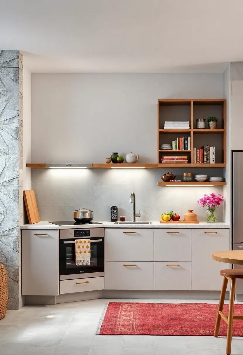 Corner Shelves: Capitalize on corner ⁣spaces with corner⁢ shelves that can hold cookbooks​ or decorative items,⁣ adding personality to your kitchen