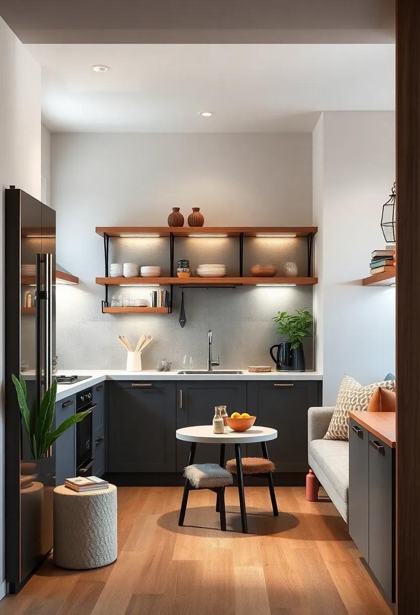 Vertical Storage Solutions: Use tall ⁤bookcases or shelves ‌to store dishes and kitchen gadgets, ​drawing the ⁢eye upwards ⁣to make the room‌ feel larger