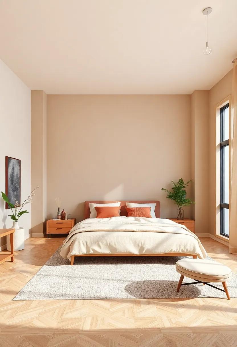 Warm Beige: A neutral base⁣ that adds comfort and sophistication, warm ​beige pairs beautifully with light wood,​ creating a cozy retreat