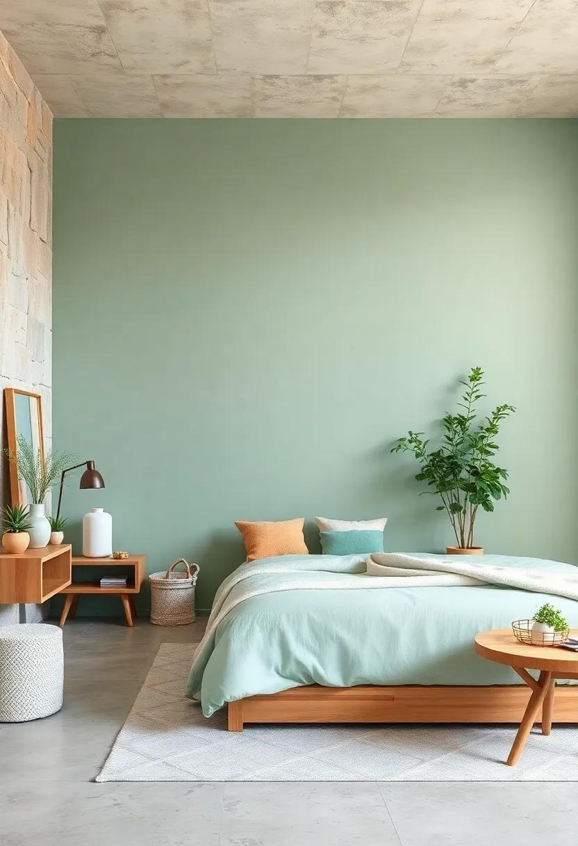 Seafoam Green: Evoking beachy vibes, seafoam green pairs wonderfully with light​ wood to create ‌a relaxing oasis