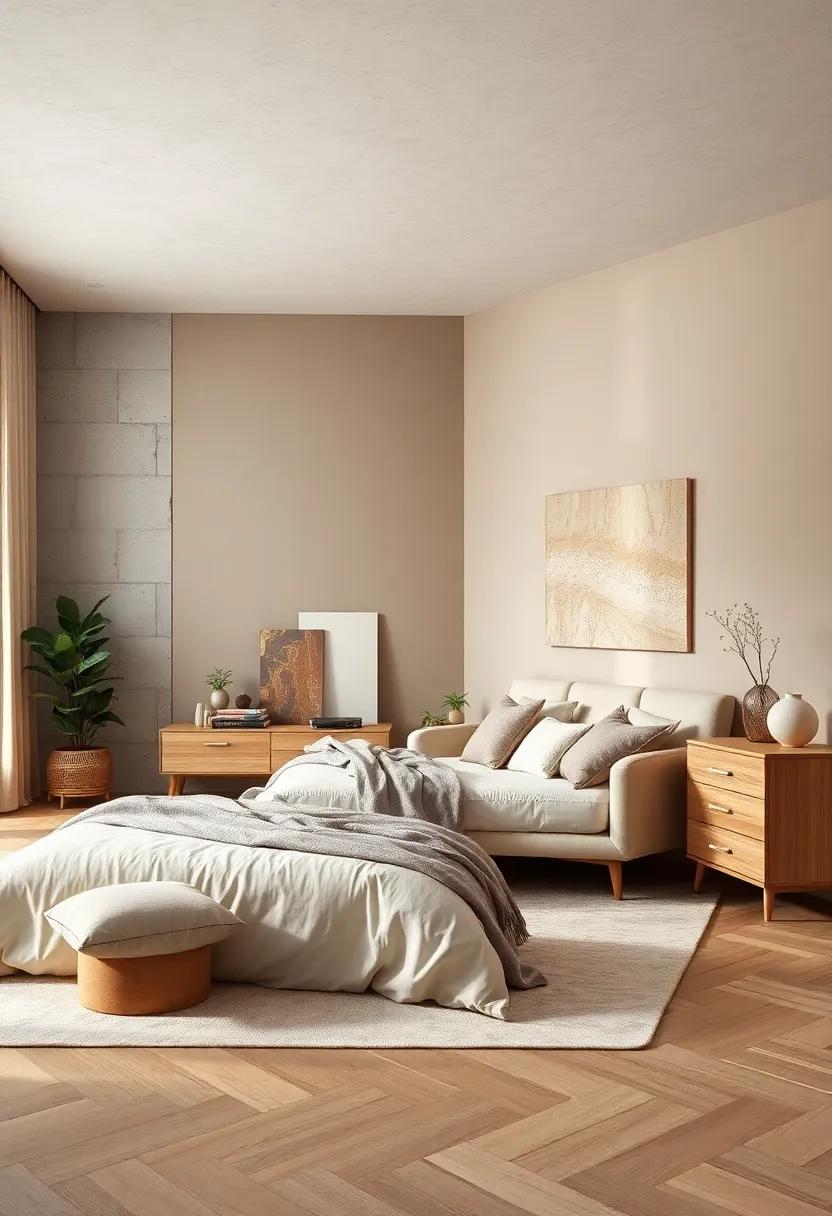 Soft Taupe: ‍With ⁣its subtle warmth, ⁤soft taupe emphasizes the organic ​feel of light wood, making the space ​feel grounded
