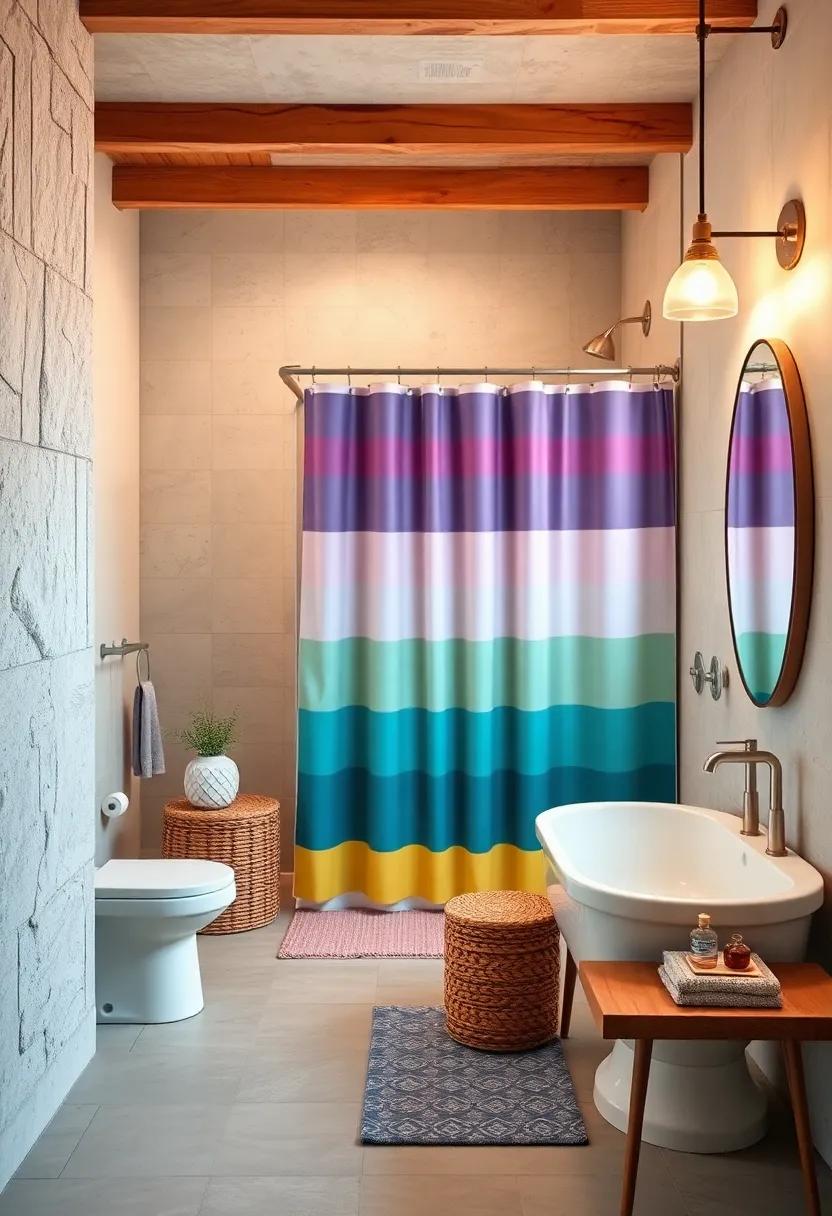 Select ‌a Colorful Shower Curtain ​for⁢ Fun