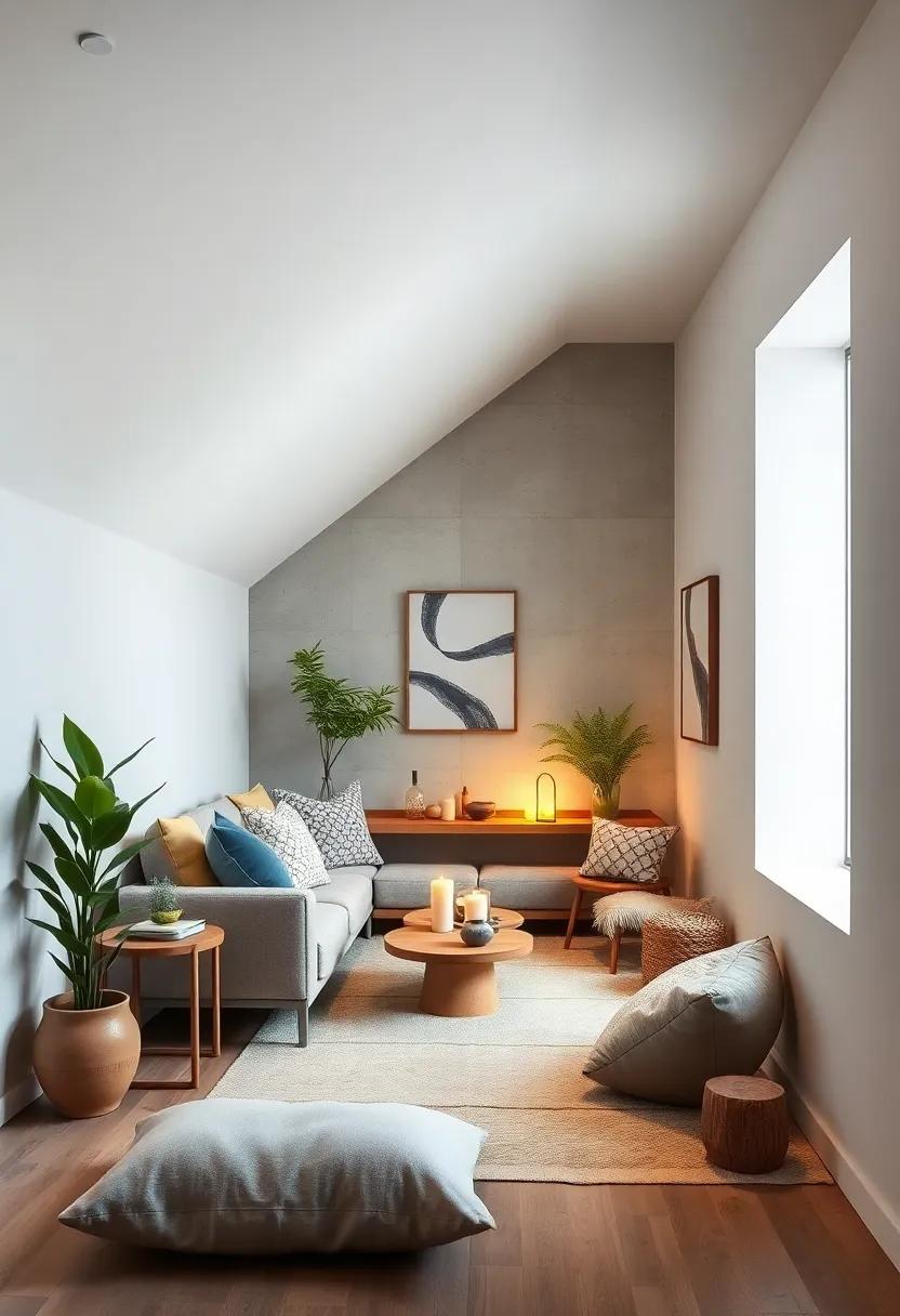 Zen Meditation Spot: Design a peaceful meditation corner with cushions, candles, and⁢ calming decor to promote relaxation and mindfulness