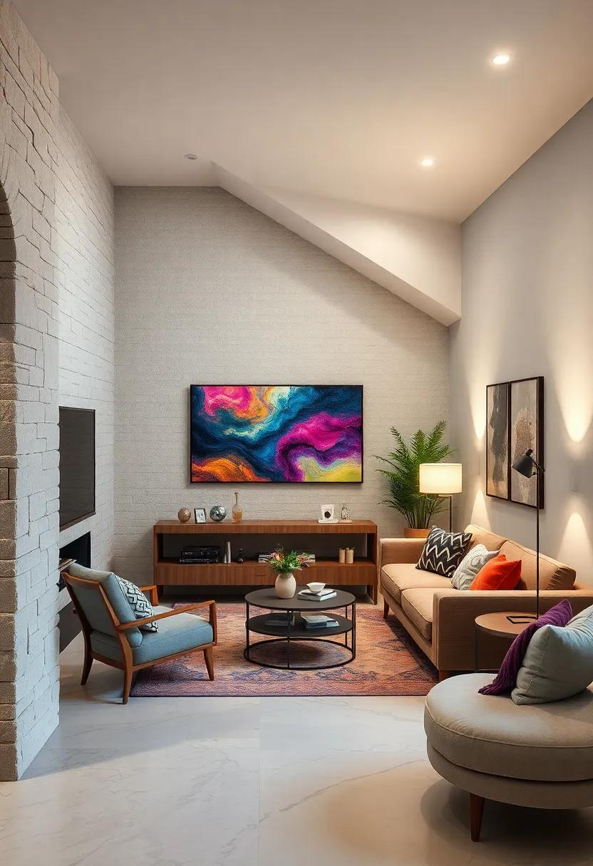 Work of art: Create a stunning art installation or mural in the under-stair area, turning a practical space into a conversation starter