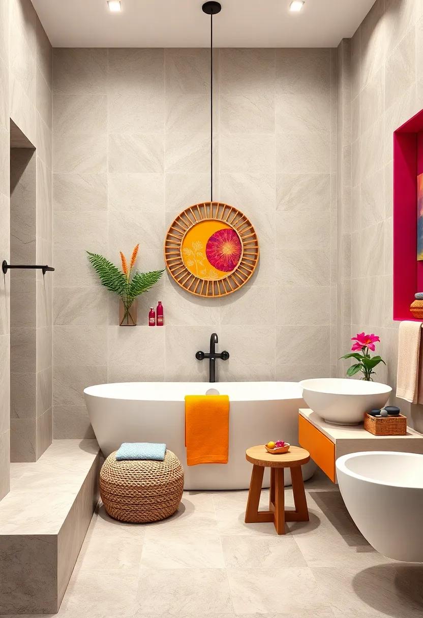 Colorful ⁢Accents:⁢ Use bold paint or wallpaper to add a splash of personality and create a focal point