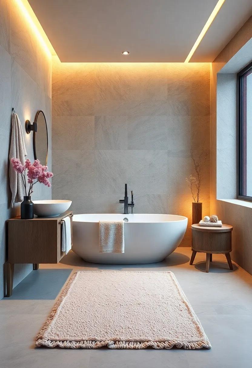 Luxurious Textiles: Invest in soft,⁣ plush towels and a cozy bath mat for that hotel-like feel right at home