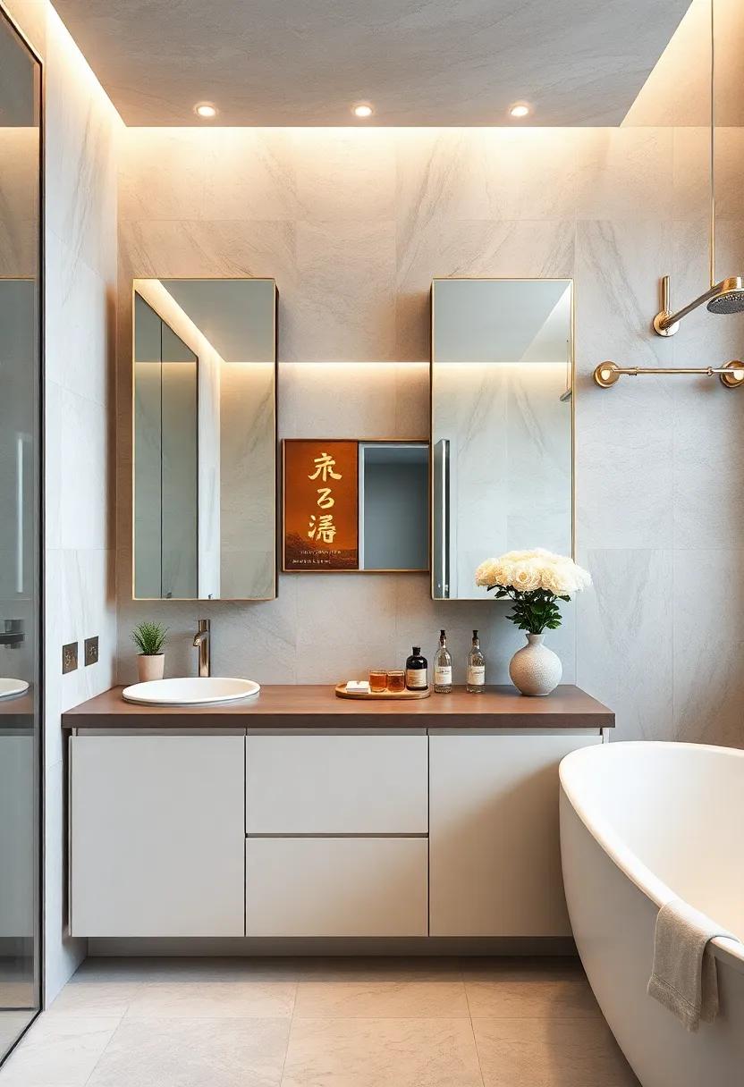 Mirrored Cabinets: Combine storage with style by using⁤ mirrored cabinetry that adds depth and⁤ elegance
