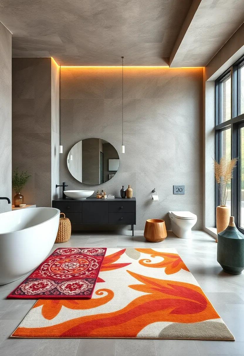 Statement Rugs: Add character ⁢with a bold area rug that ties‌ the space together and offers comfort underfoot