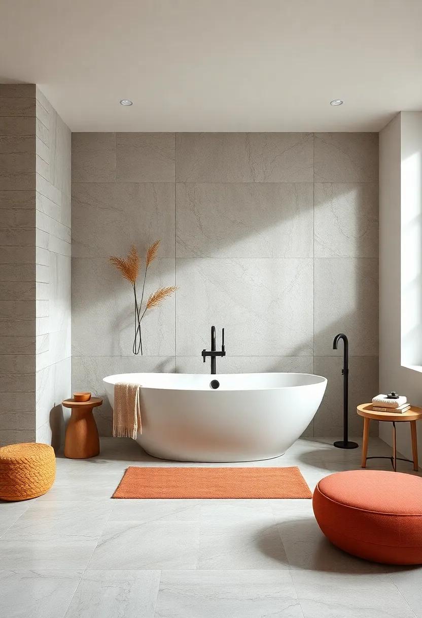 Unique Bathtub: Consider a ‍freestanding or sculptural ​tub as a stunning centerpiece for the bathroom