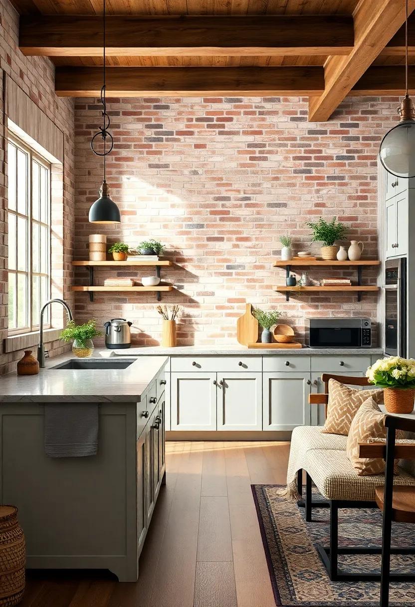 Brighten Up:⁢ Utilize⁢ large windows near the brick ‌to let in natural light,illuminating the space and highlighting the warm tones of the kitchen
