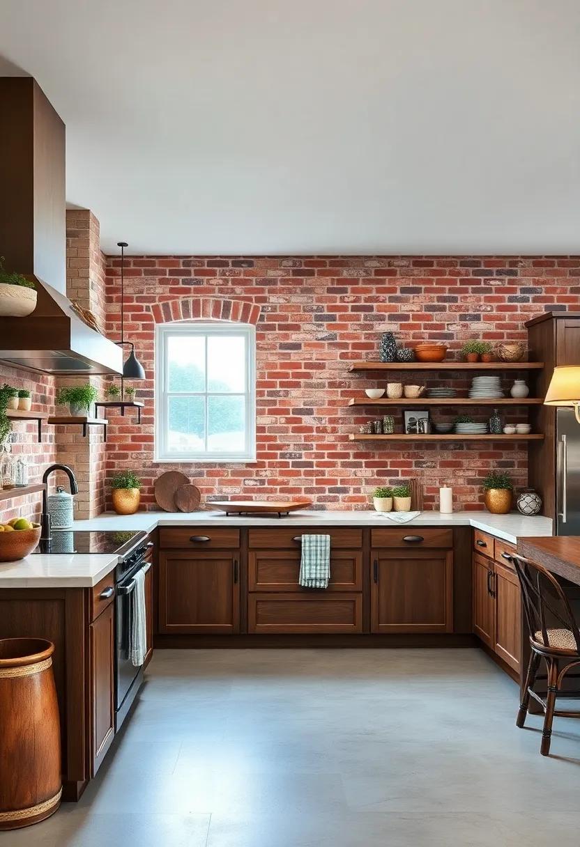 Cozy Lighting: Use pendant ⁢lights with a​ vintage finish to catch the eye and complement the textured richness of the ‍brick