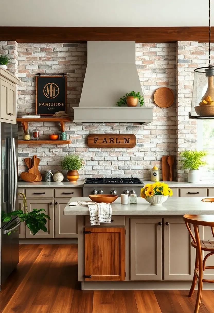 Farm-Inspired Decor: ⁢Decorate the kitchen with farm-themed‌ decor elements like vintage signs or⁣ wrought-iron accents that echo the rustic vibe
