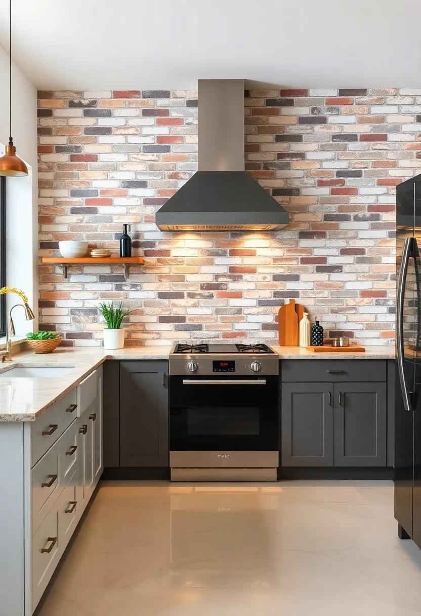 Mosaic Patterns: Create a unique visual with a ⁢mosaic ⁢of bricks, mixing different shades and sizes to form an artistic ‍backdrop