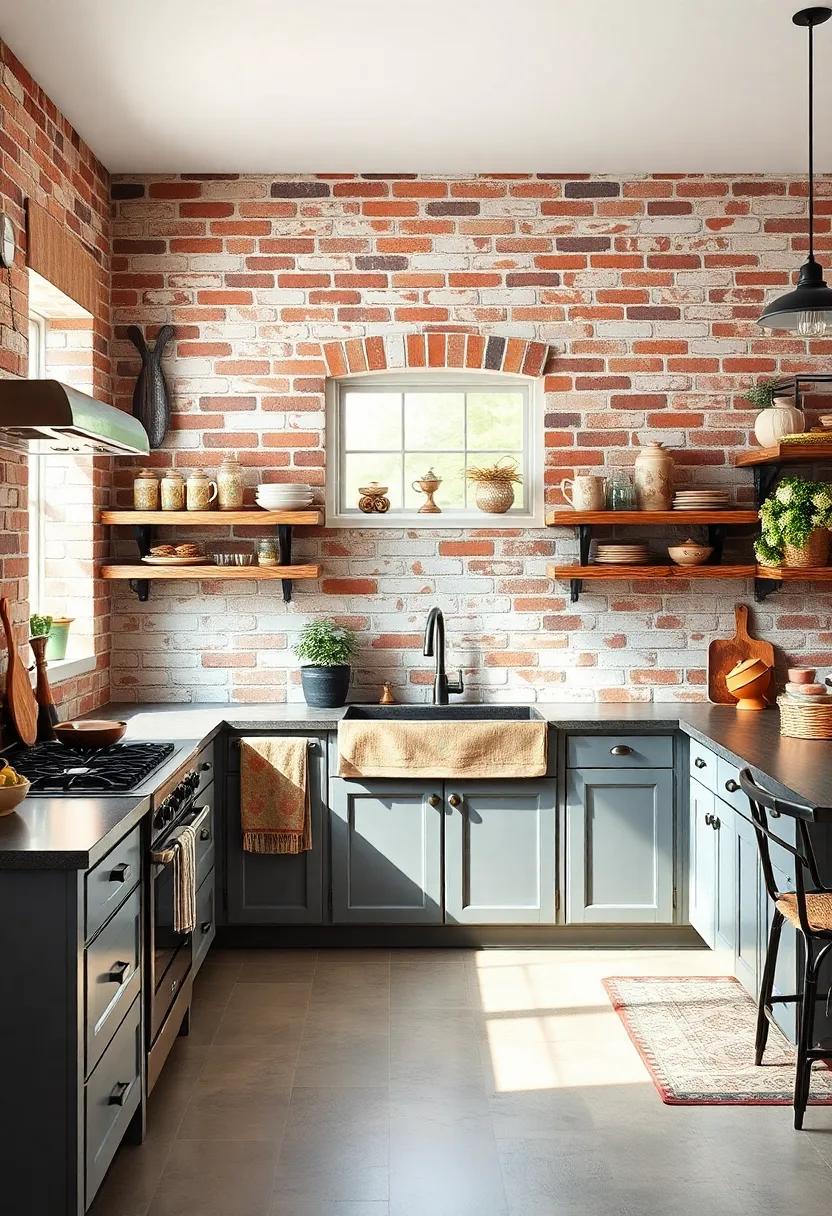 Vintage Finds: Incorporate vintage kitchenware or accessories to ⁢enhance the rustic feel, seamlessly integrating with ‌the brick backdrop