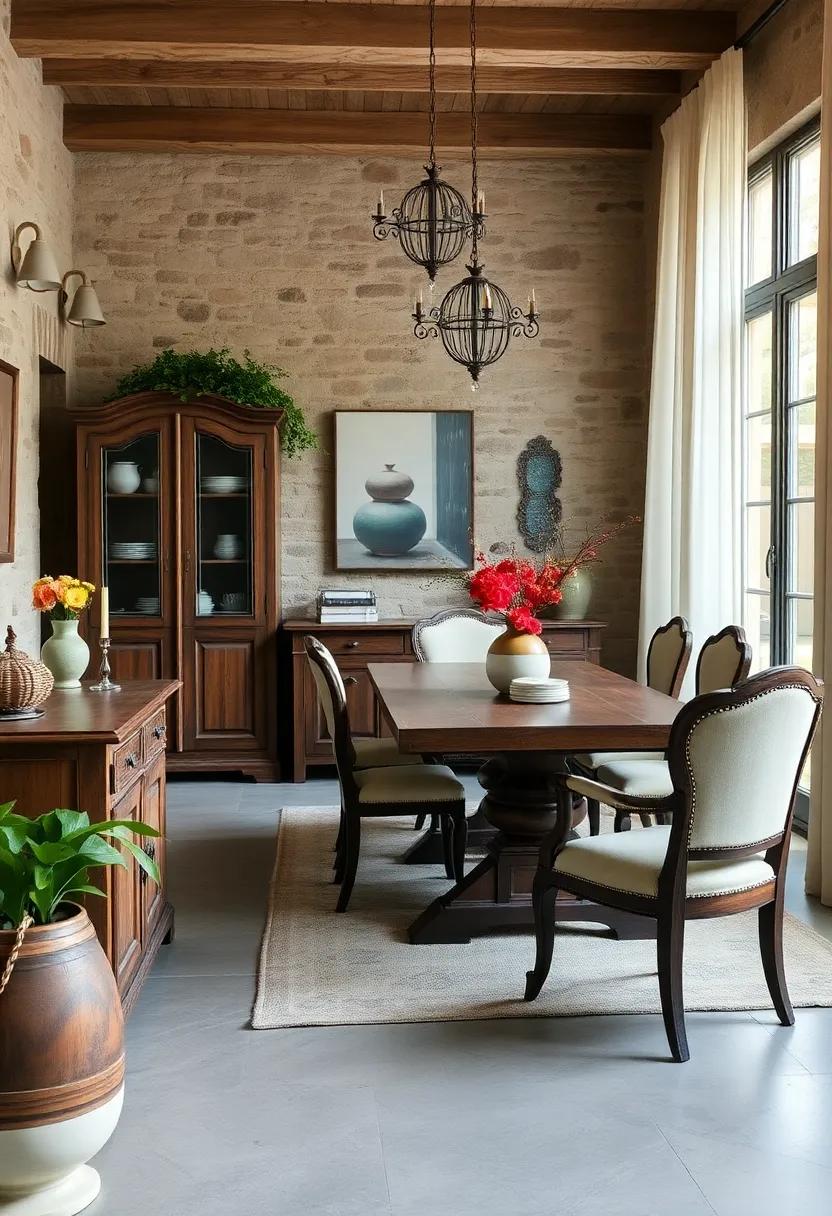 Antique Furniture:⁣ Incorporate a few antique pieces such⁤ as a sideboard or cabinet for ⁢added character and warmth