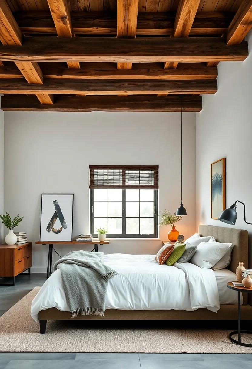 Industrial Edge: Blend raw, unfinished wooden beams with metal accents for an urban Scandinavian look filled with‌ character