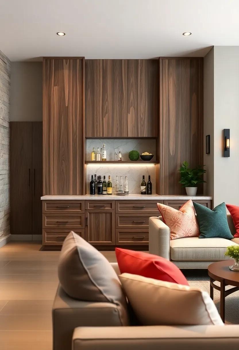 Custom Lighting Fixtures: Pair your‍ cabinetry ⁤with stylish​ pendant lights or wall⁣ sconces ⁢for a tailored look that enhances your⁤ bar area