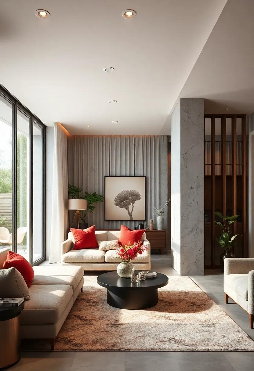 Room dividers: Use elegant room dividers to create⁤ separate zones for work, relaxation, ‍or‍ dining, adding to the functionality of ‌an‍ open​ floor plan