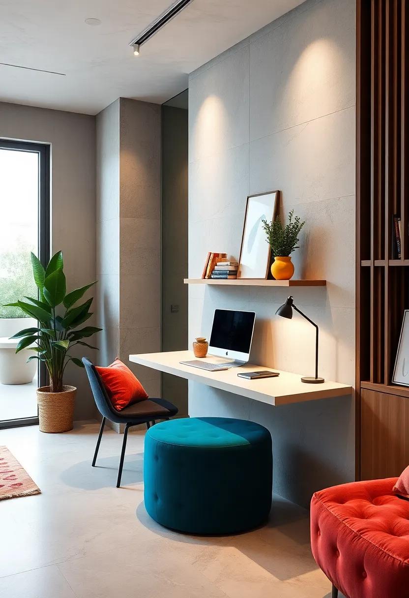 Wall-mounted Desks: Optimize‌ your working area with⁣ wall-mounted desks that ⁤can be folded away when ​not in use,⁢ maintaining ⁢a clutter-free ‌environment
