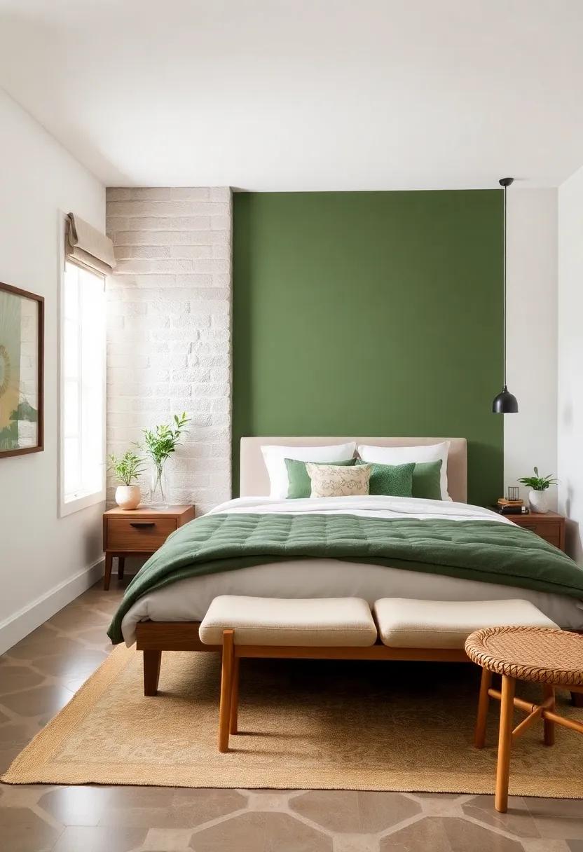 Moss Green:⁣ Inspired by lush forest floors, this rich hue⁤ creates a grounding effect, bringing the outdoors inside