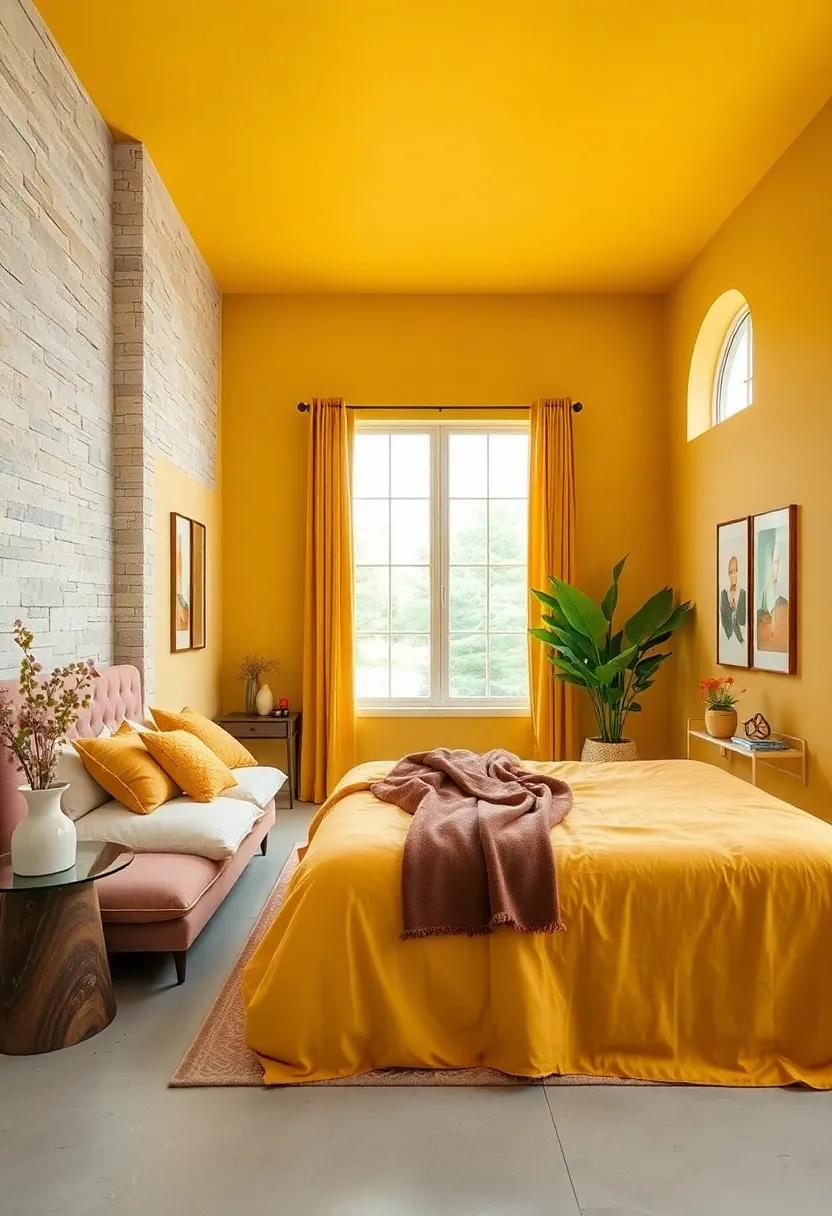 Golden Mustard: A vibrant, sunny hue that energizes​ the space while maintaining⁢ an organic, earthy essence