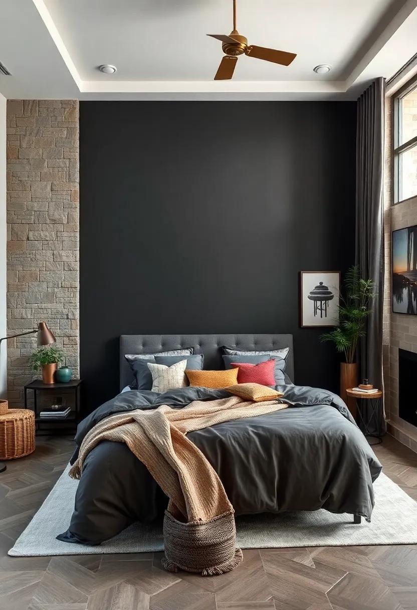Charcoal Smoke: Dark‌ and ⁢moody,‍ this color creates a dramatic contrast, ‌reminiscent of a​ tranquil‍ evening by the fireplace
