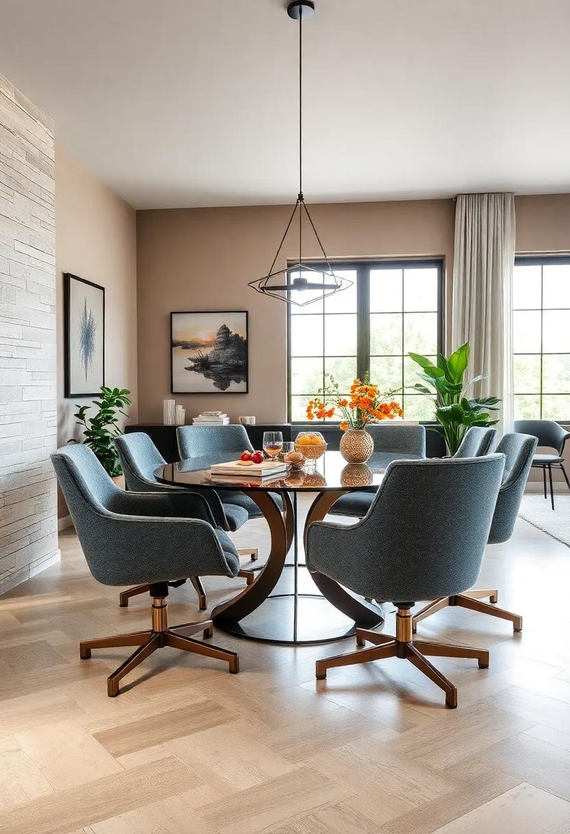 Adjustable Height Chairs: Perfect for multi-purpose rooms, these functional chairs adapt to various table heights while maintaining a stylish appearance
