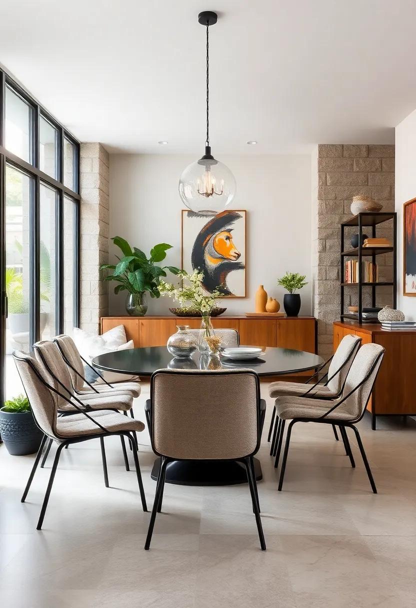 Industrial metal Chairs: Characterized by their raw materials and minimalist style, these chairs add an edgy yet chic vibe to any modern dining area
