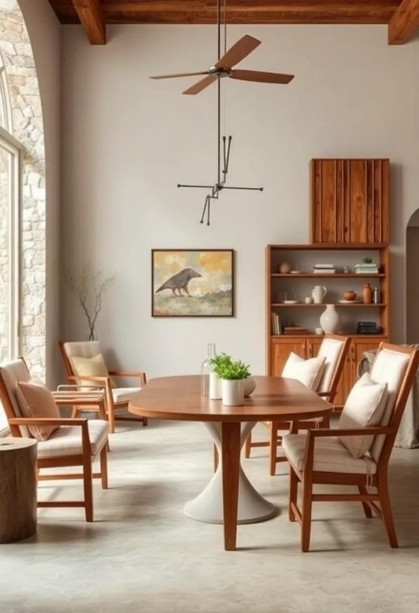 Rustic Barn Chairs: Crafted from reclaimed wood,these chairs embody a relaxed style,perfect for creating a homey,inviting atmosphere