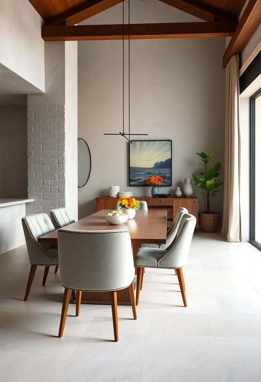 Upholstered Dining Chairs: Offering both style and comfort, these chairs come in various fabrics and patterns, making them a cozy choice for long dinners