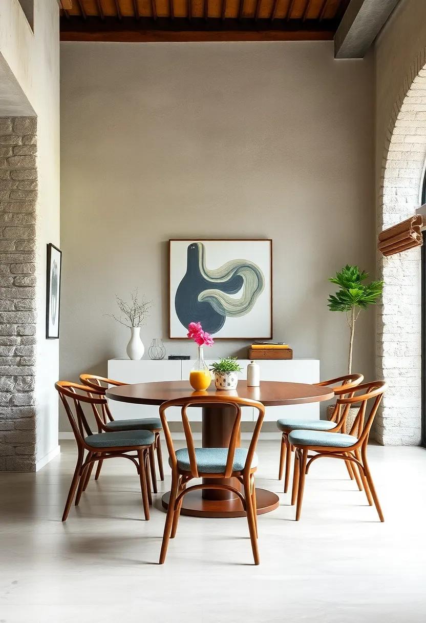 Vintage Thonet Chairs: Known for their bent-wood construction,these iconic chairs strike a balance between craftsmanship and aesthetic appeal