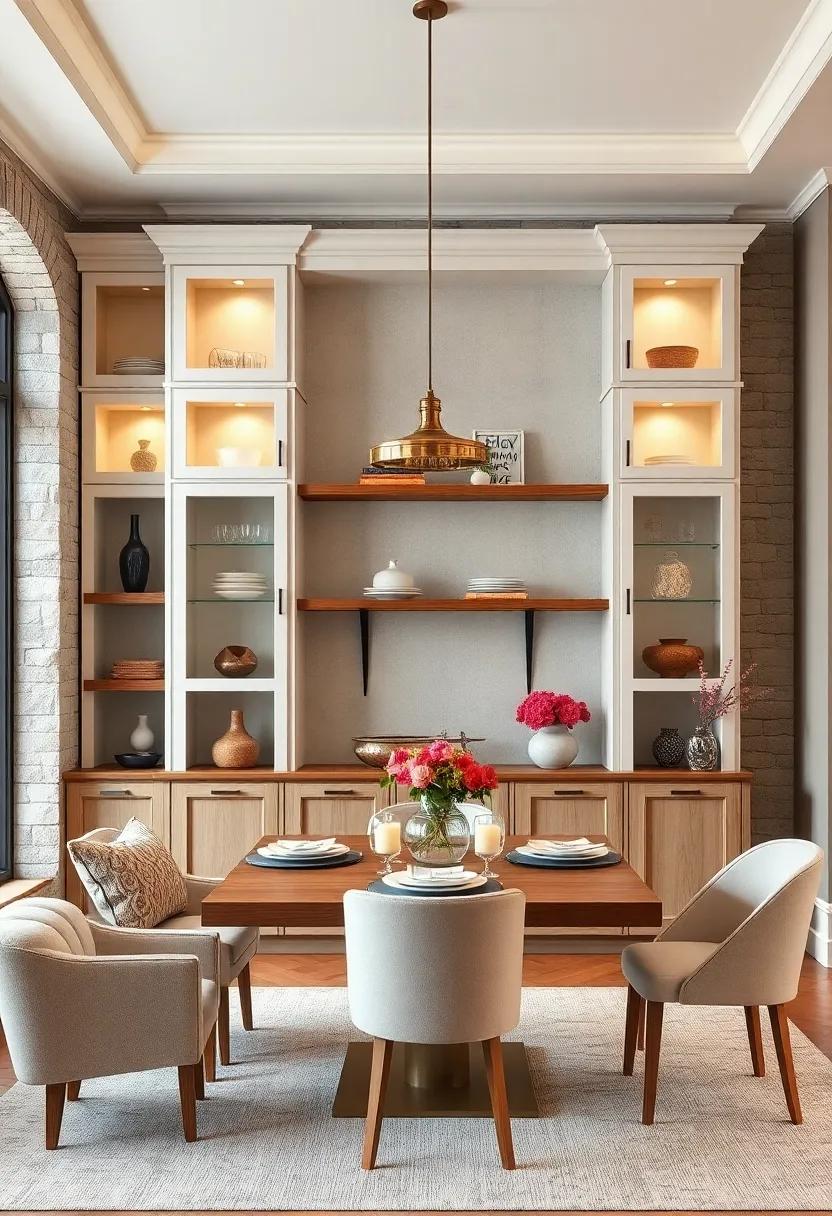 Farmhouse Style Cabinets: utilize classic farmhouse-style⁣ cabinets for a charming structure where you can display ‍dinnerware and other dining essentials