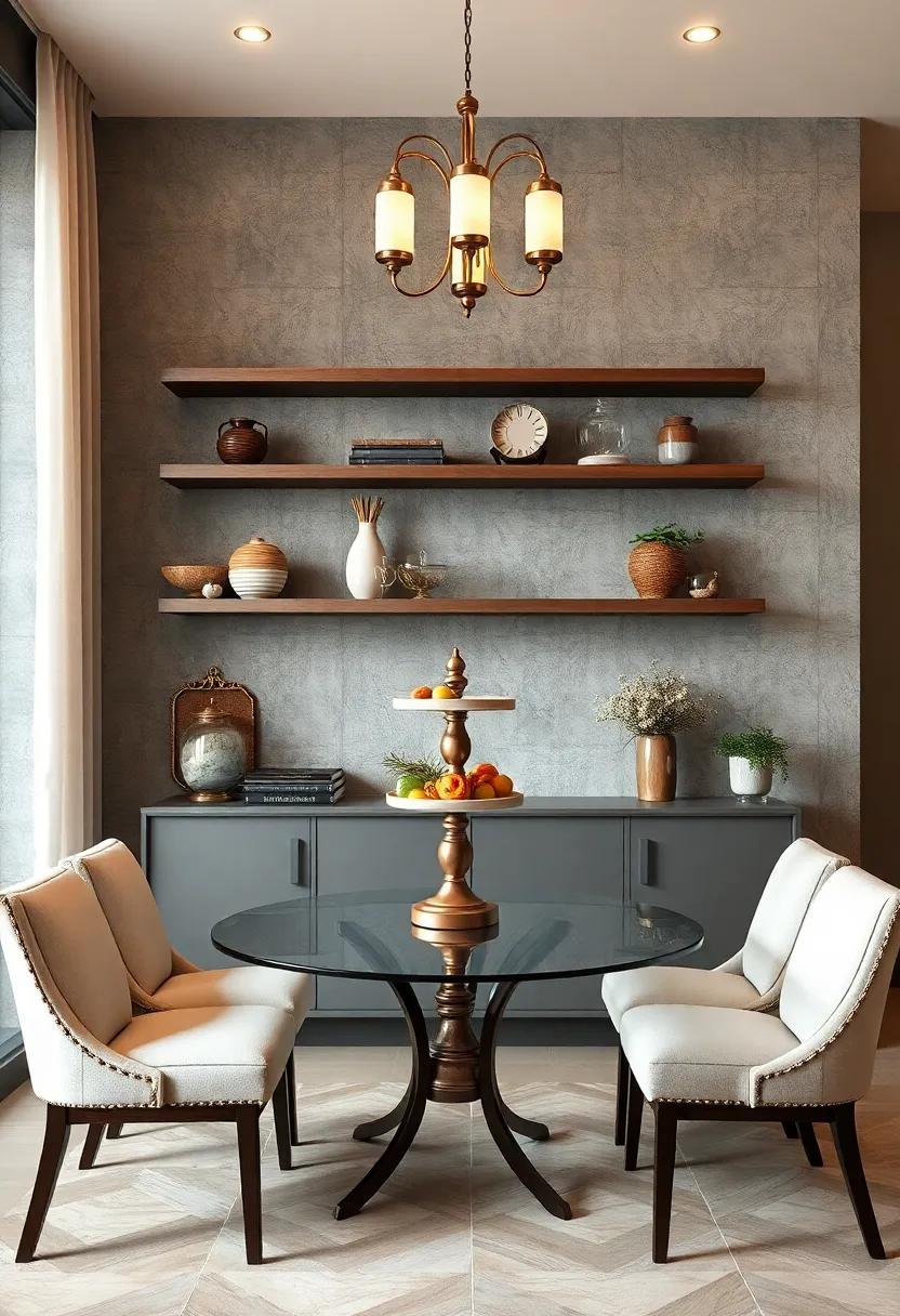 Elegant Tiered Cake Stand: Use a tiered​ cake stand as⁢ a unique shelf for small items or⁣ decorative pieces while adding a delightful touch‌ to your⁤ dining ‌room