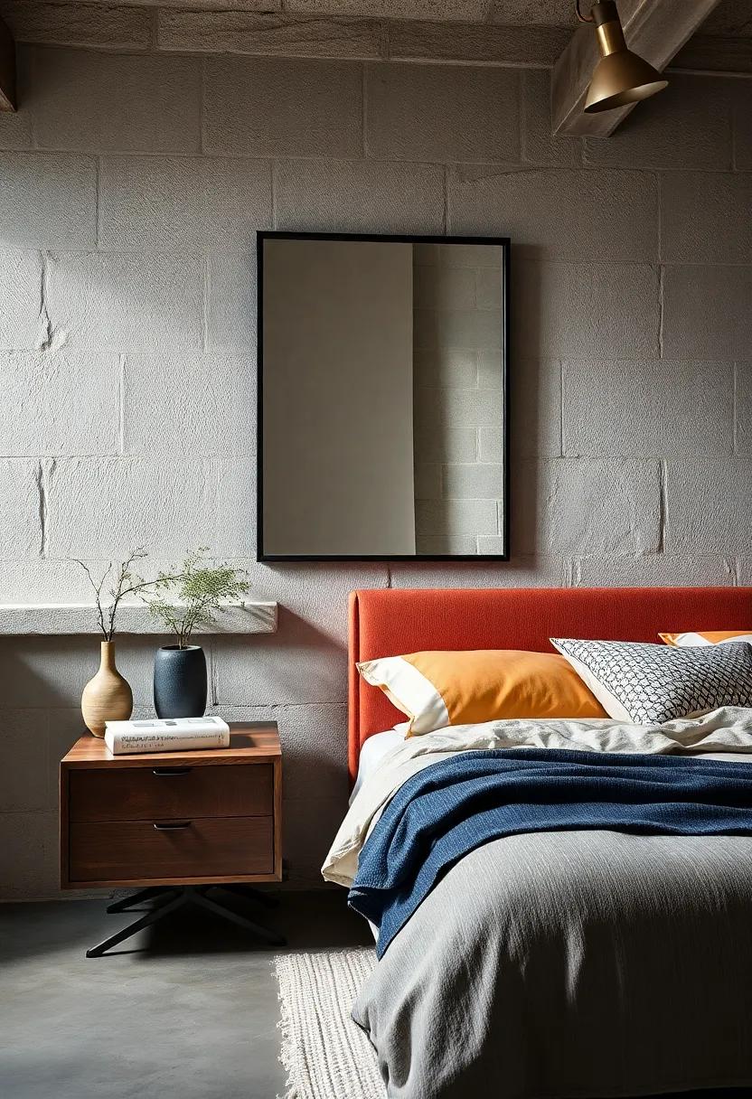 Metal Frame Mirror - Enhance your space with a metal frame mirror to reflect light and visually expand the room, while adhering to the industrial theme