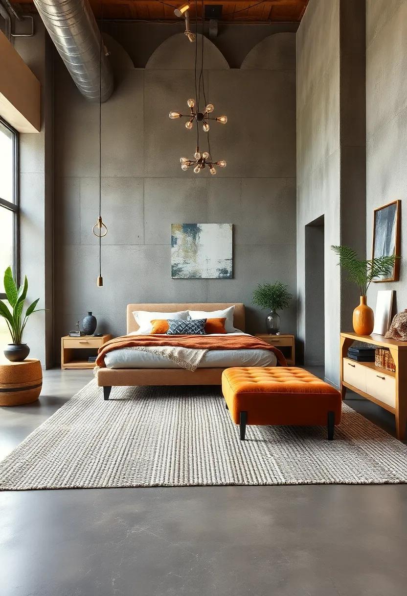 Textured Area Rug - Ground your industrial style with a textured area rug that adds warmth and comfort beneath your feet