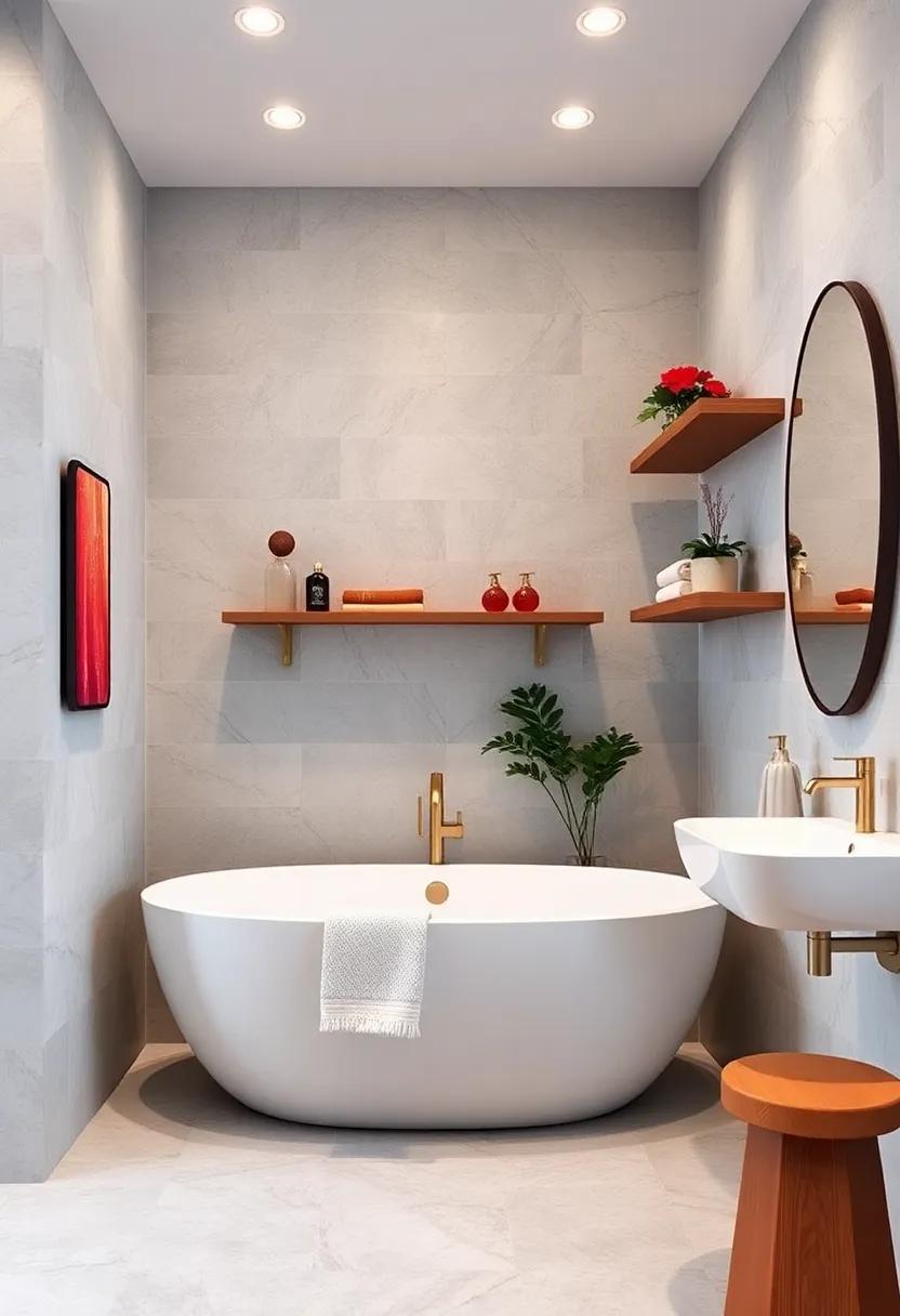 Gold Shelf Brackets: Use gold ‌shelf ⁢brackets to support floating shelves, marrying style with function‍ beautifully