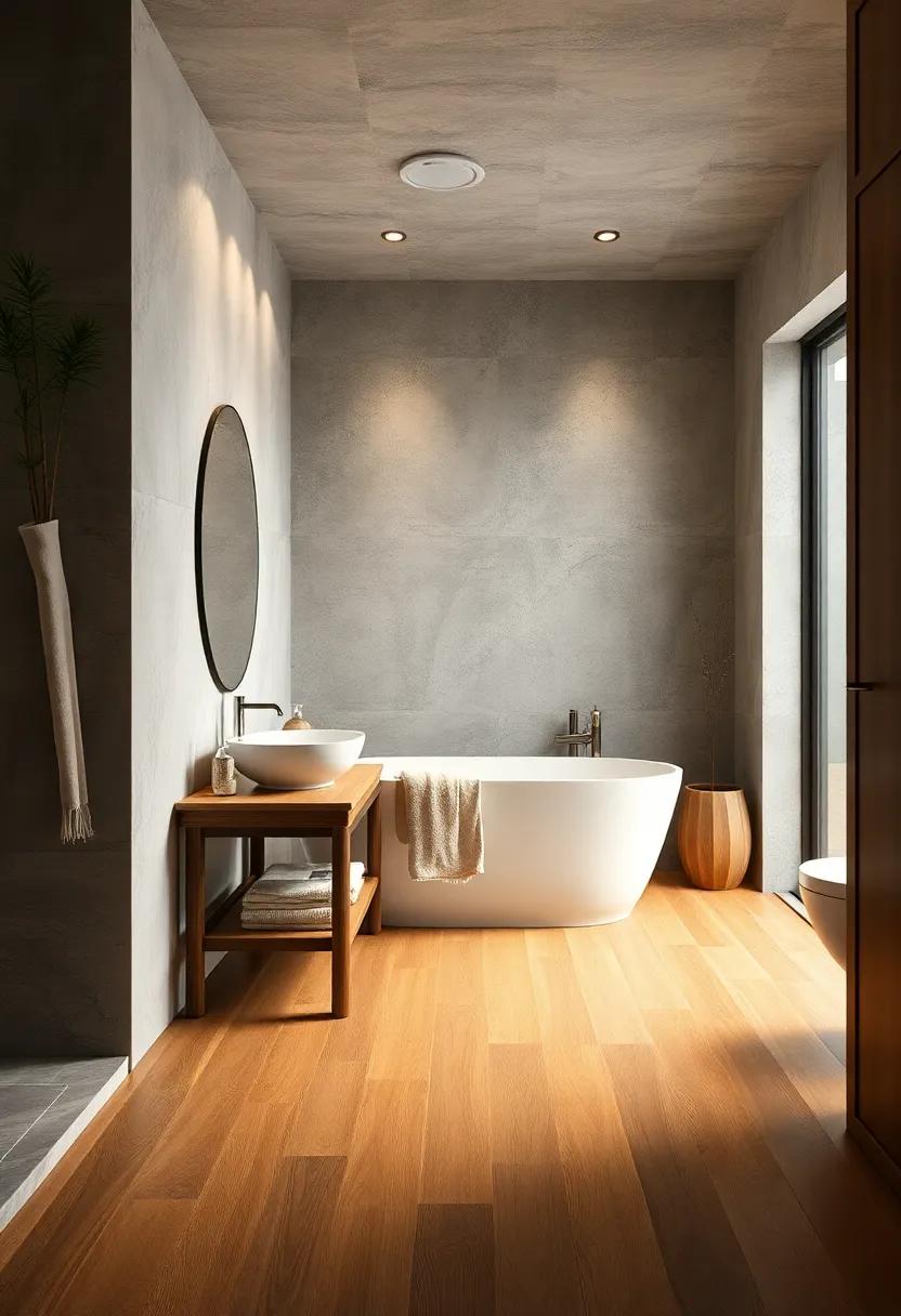 Bamboo Flooring: Choose sustainable bamboo flooring for its rapid growth and durability, while adding a touch of natural elegance to your ensuite