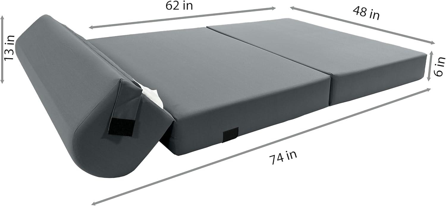 Maximizing Small Spaces with the Gray D&D Futon Sleeper Chair