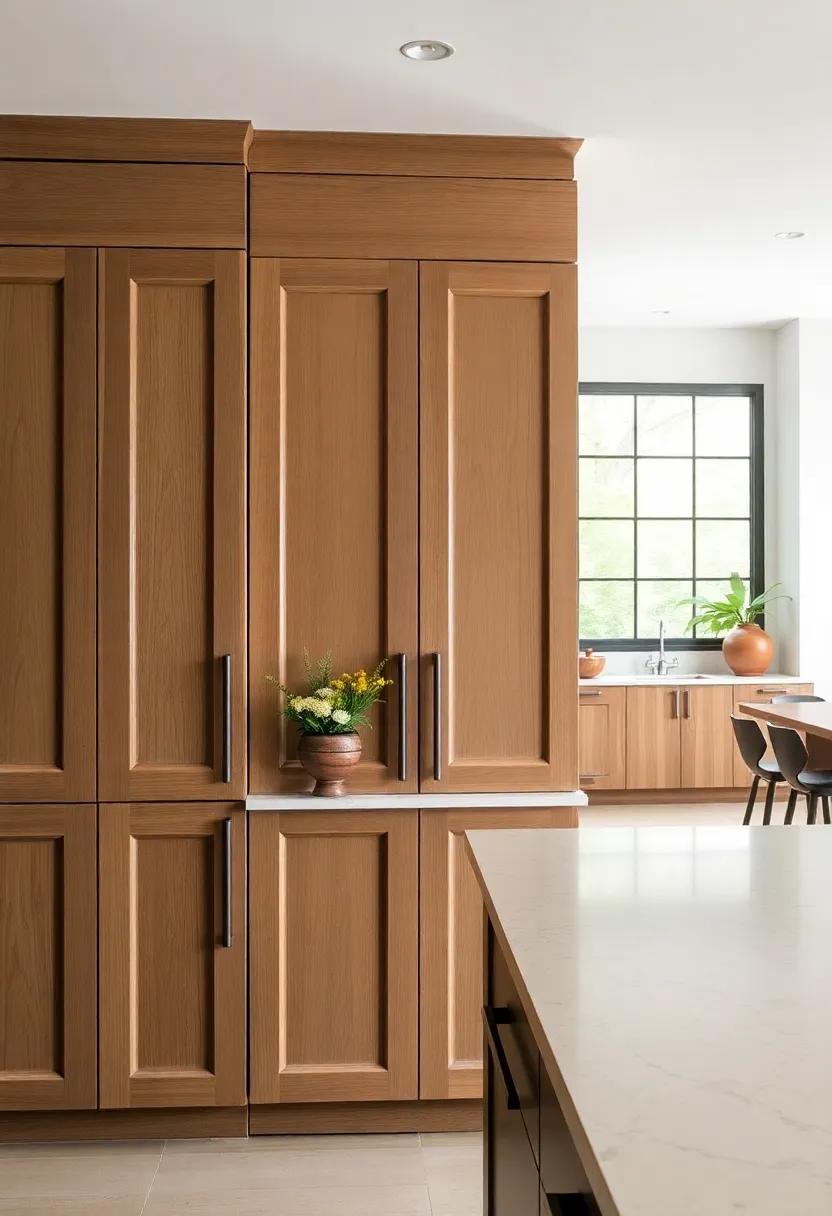 Artisanal⁢ Touch: Hand-painted wood ​doors​ that blend⁤ color and⁢ texture, adding a ⁣personal touch to your culinary haven