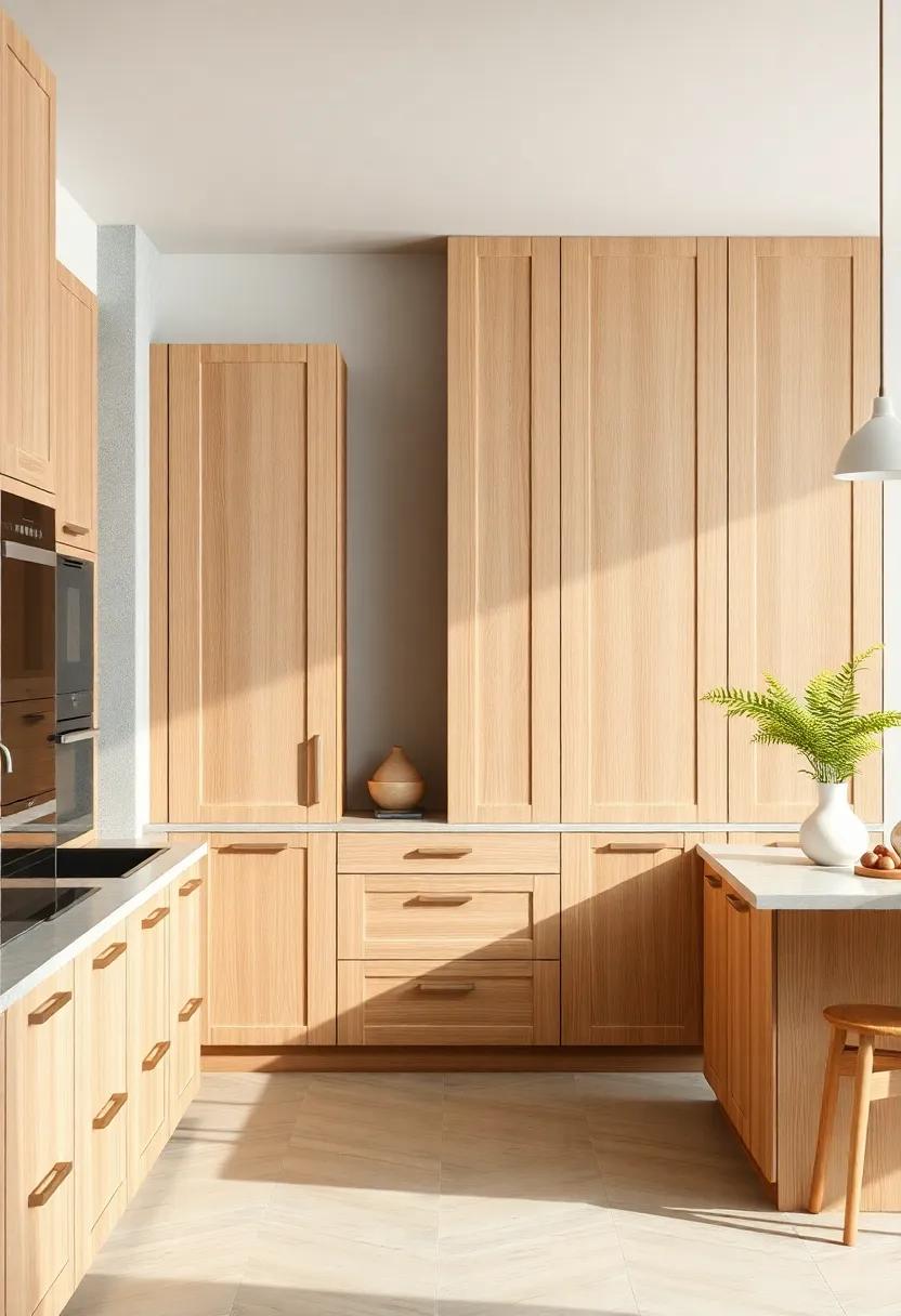 Modern Minimalism: Sleek,⁣ flat-panel⁤ doors in a ‌light oak finish that bring a sense of calm and simplicity to ​your kitchen
