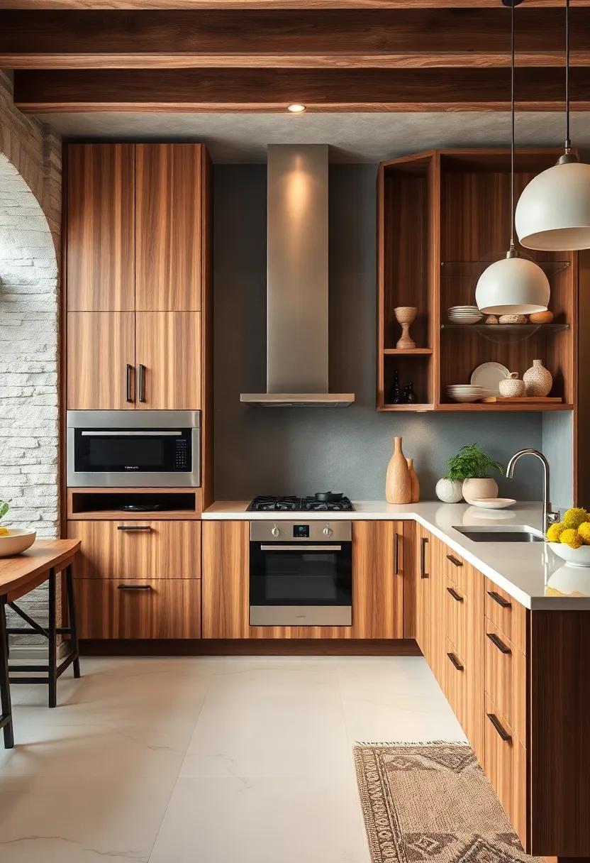 open⁣ Shelving Appeal: Featuring open wood⁣ shelves mixed with traditional cabinet ⁢doors for⁣ a mix ⁣of functionality and stylish display