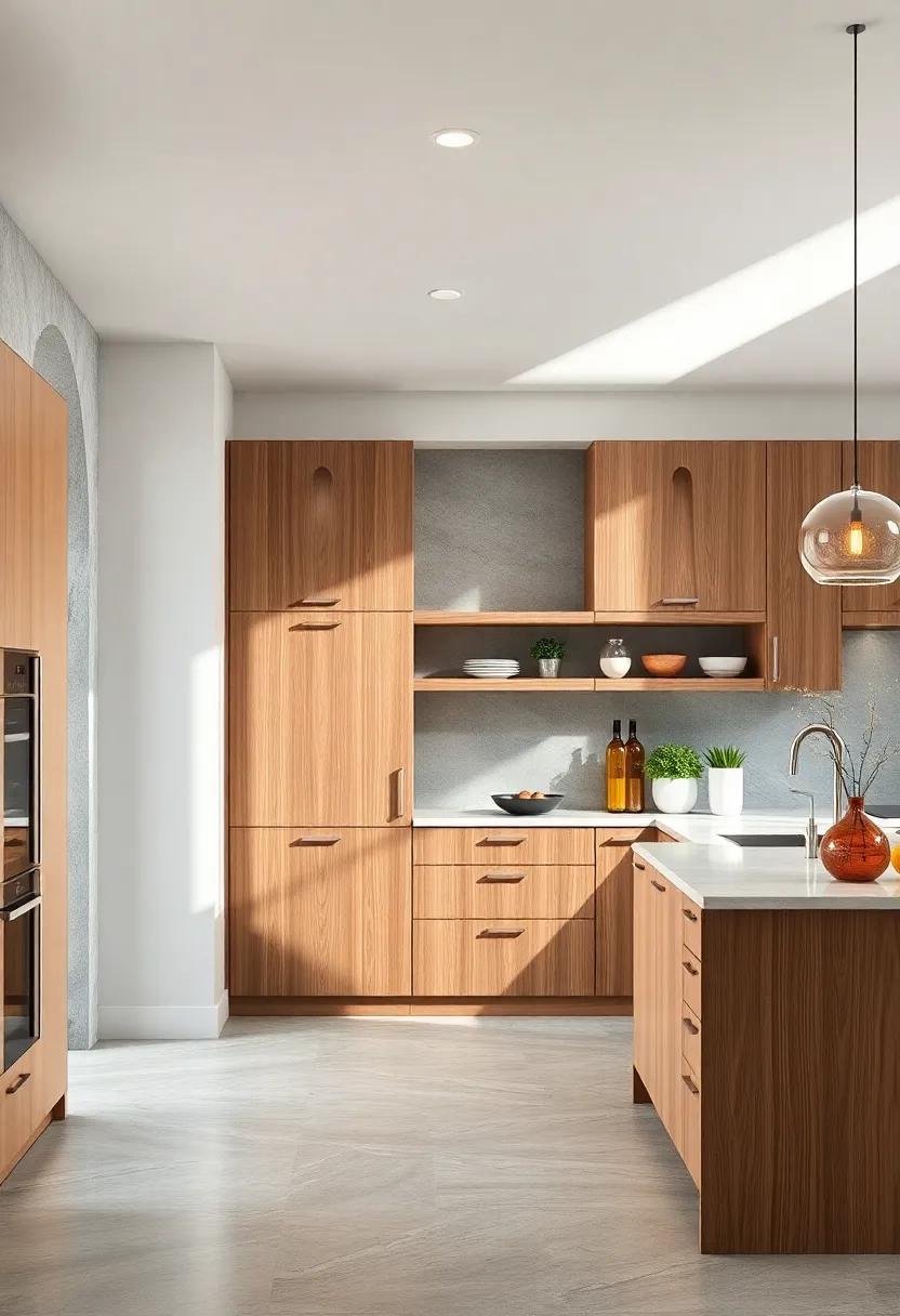 Open and Airy: Wood doors with ‍large ‍cutouts that‍ allow light to filter through while ‍keeping your kitchen ​organized and stylish