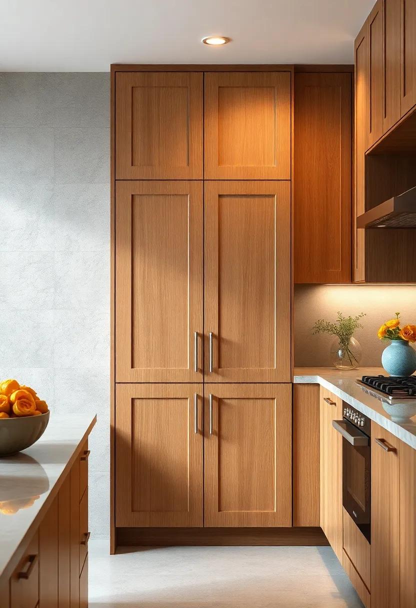Textured Panels: Wood cabinet doors‌ with a unique, ⁣tactile ⁢surface that not only ‍looks beautiful but invites⁣ touch