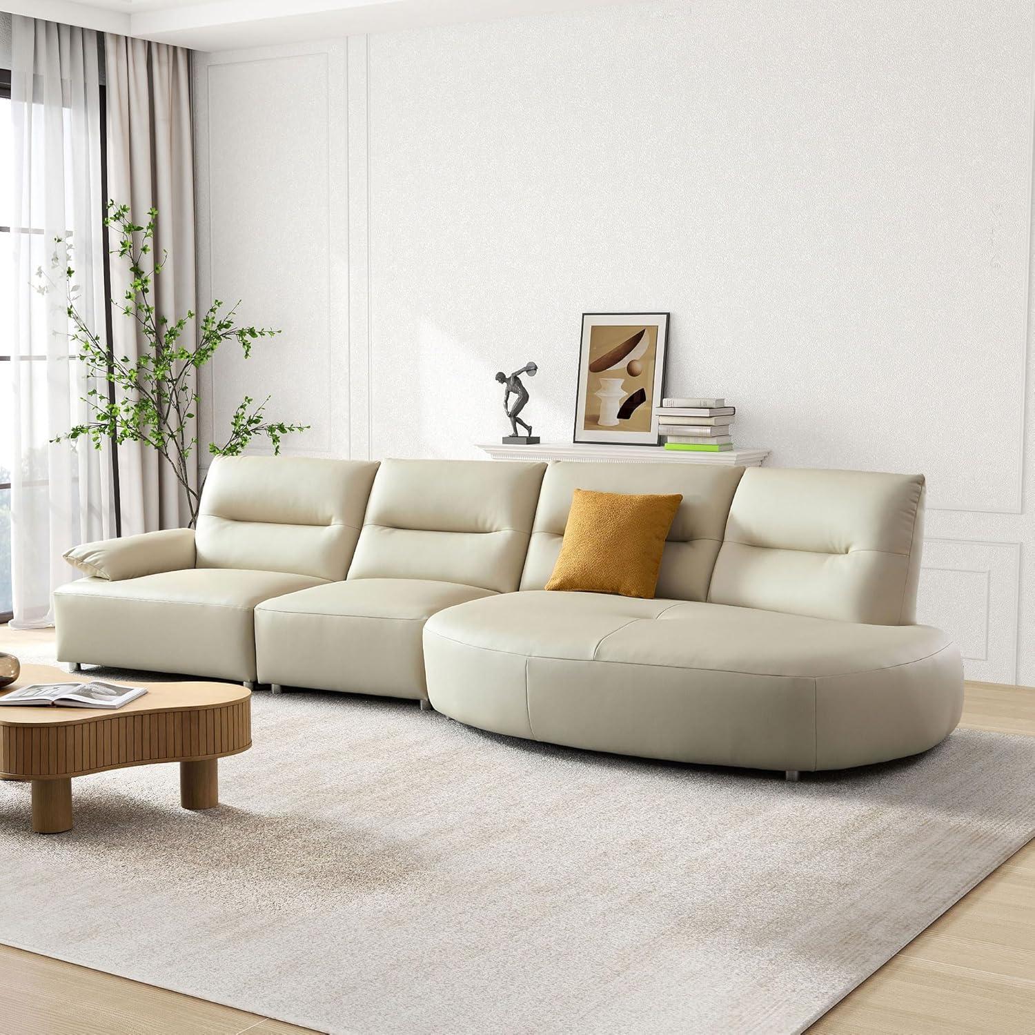 147.24'' Oversied Sectional Curved Sofa for your space