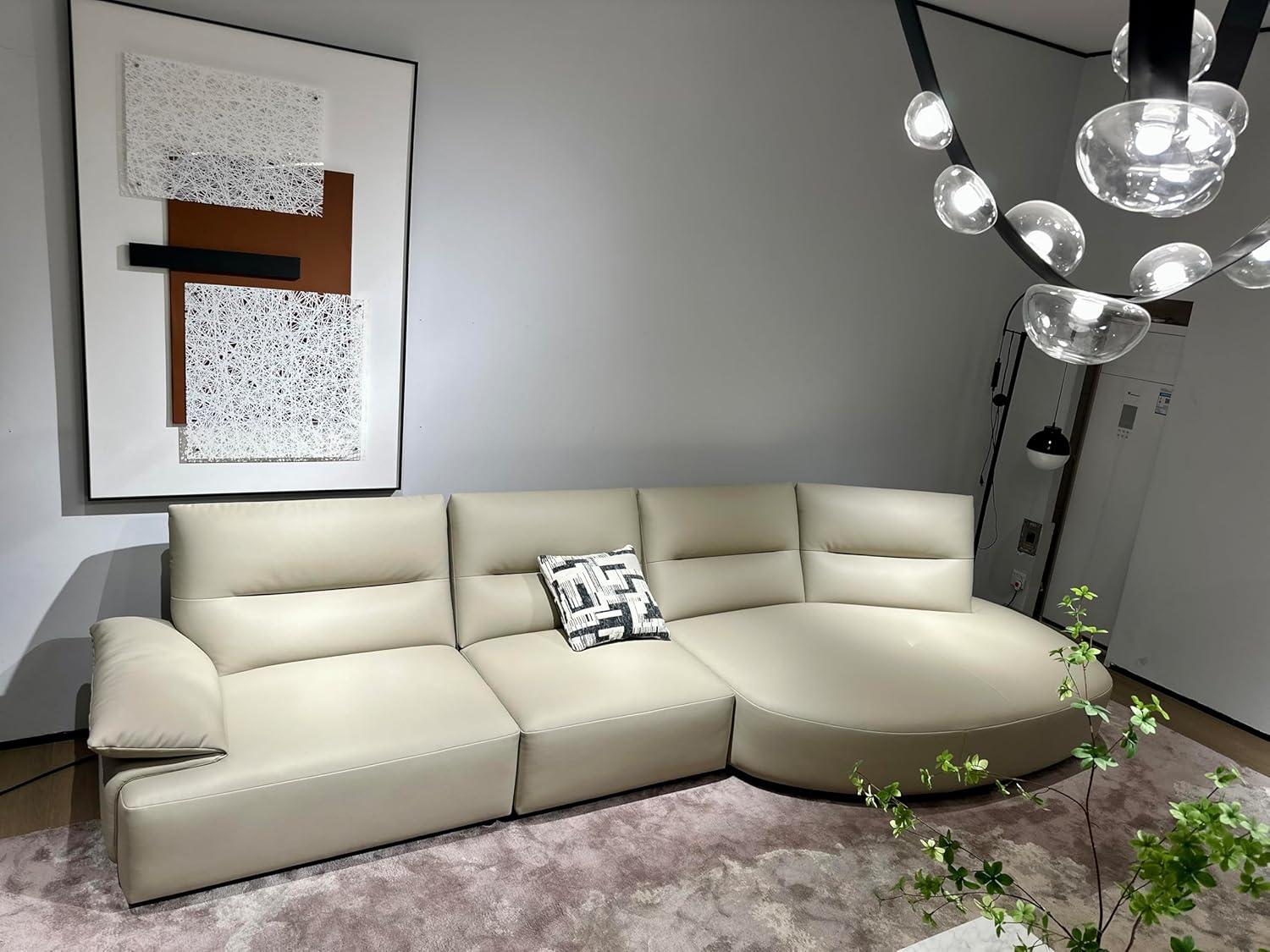 147.24'' Oversied Sectional Curved Sofa for your space
