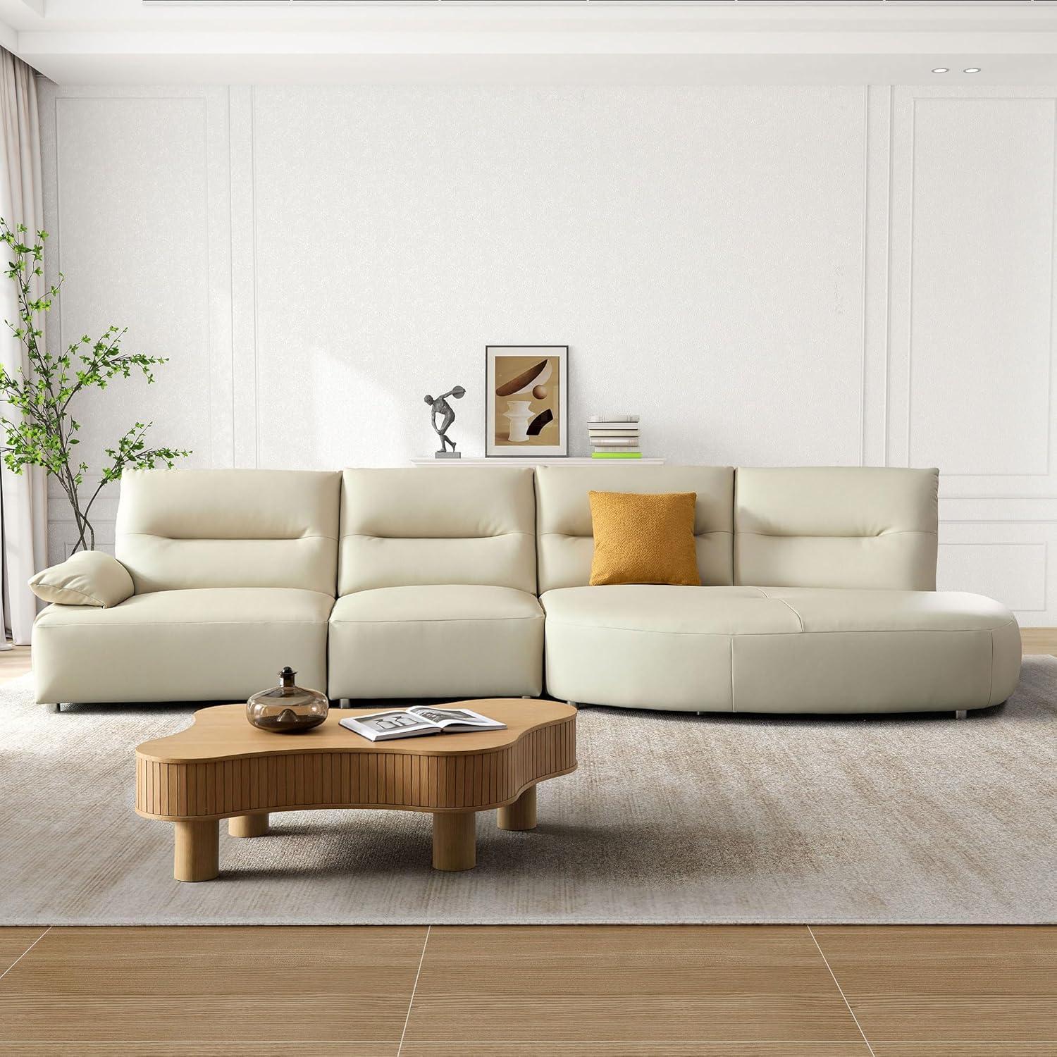 147.24'' Oversied Sectional curved Sofa for your space