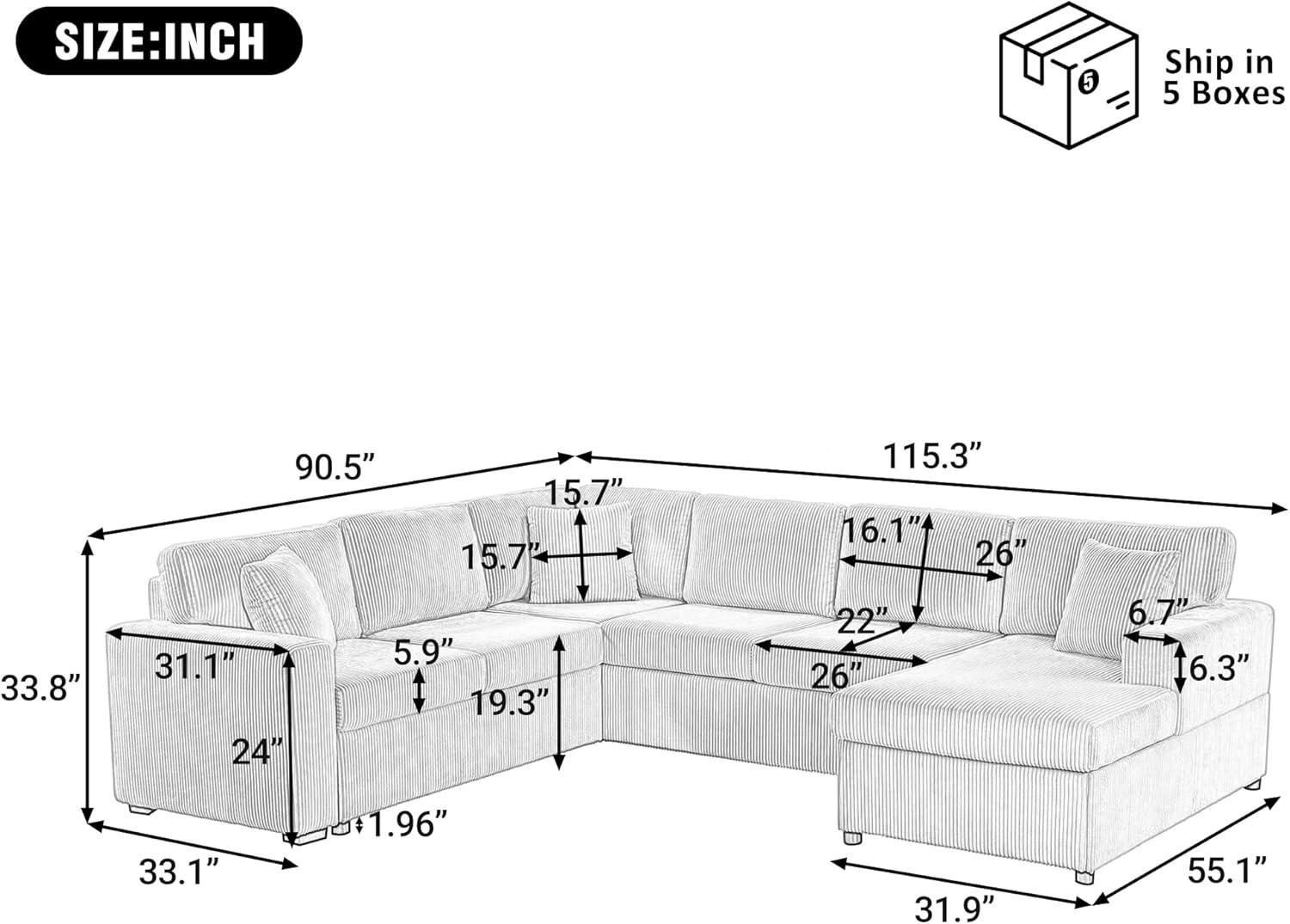 Discovering Comfort and Style: Our Take on the Ball & Cast U-Shaped Sofa